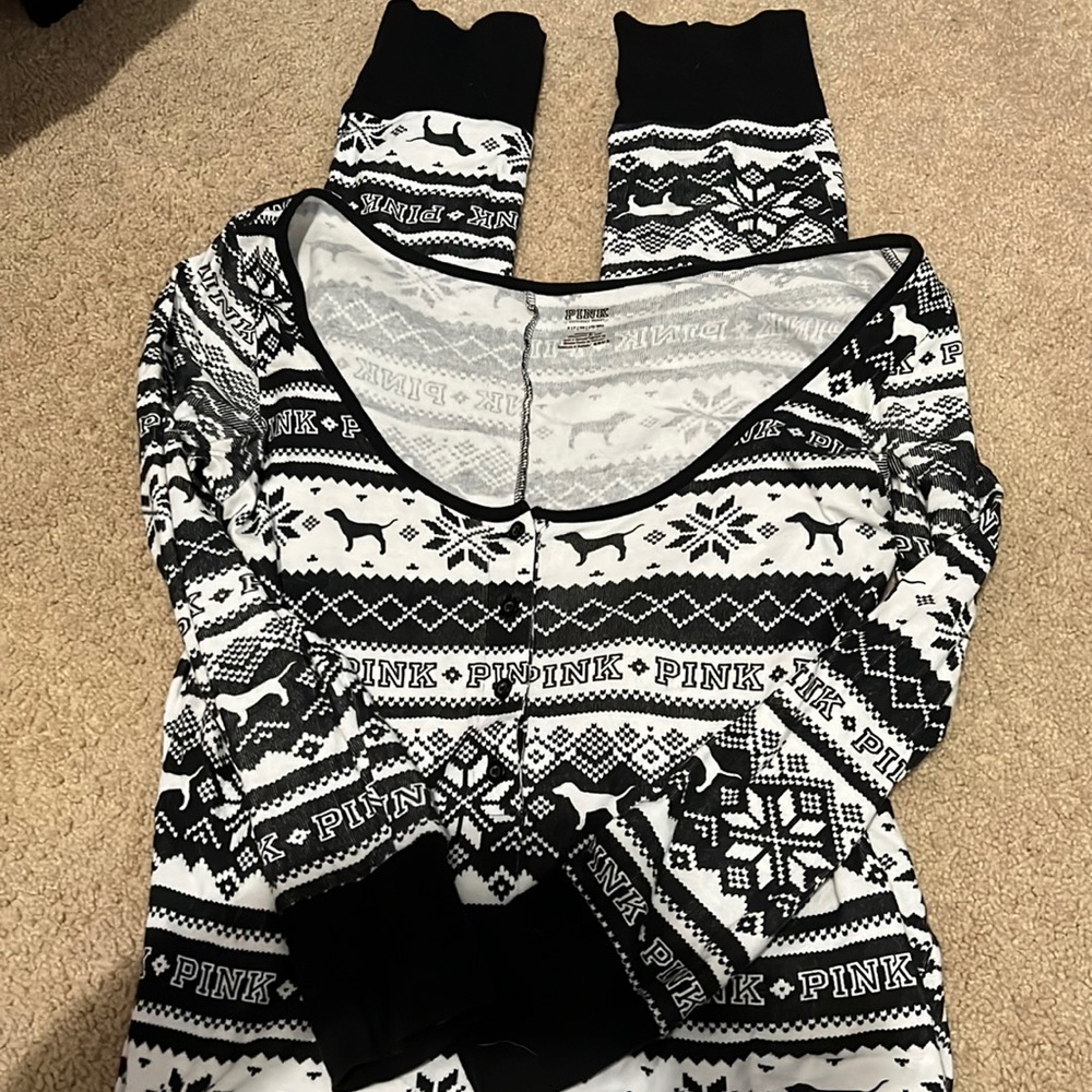 VS PINK Onesie Bodysuit Union Small